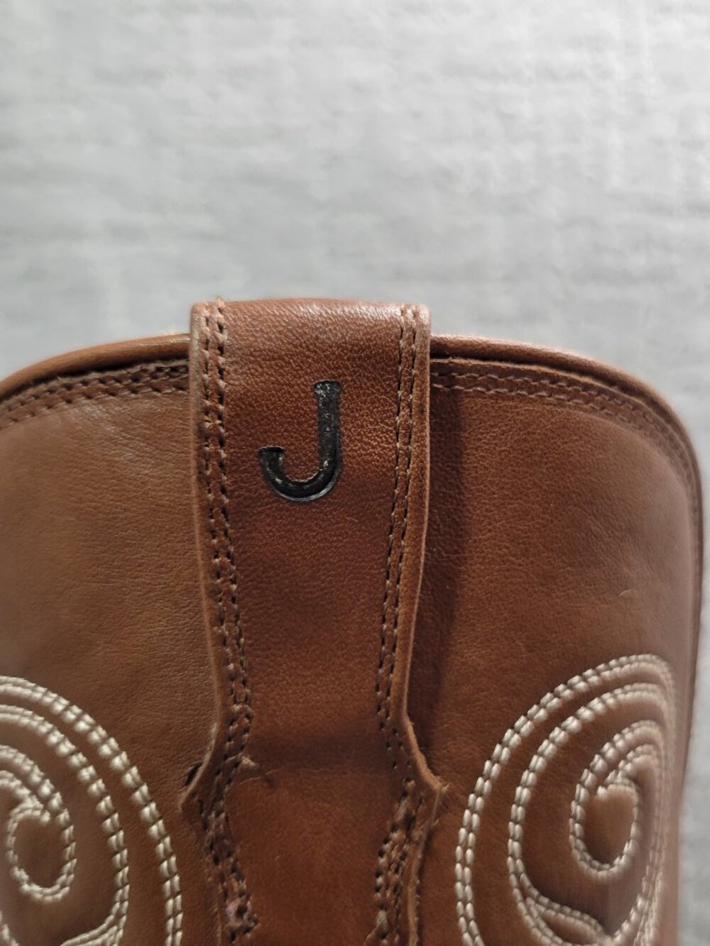 Tecovas The Jane Women's Size US 8.5B Saddle Cowhide Cowgirl 14" Boots. - Picture 4 of 11